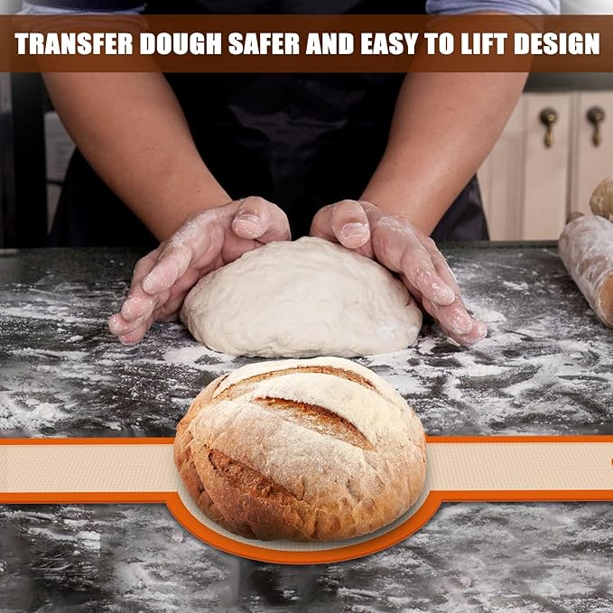 Silicone Bread Sling for Dutch Oven, Non-Stick & Easy to Clean Bread Baking Mat - Image 7