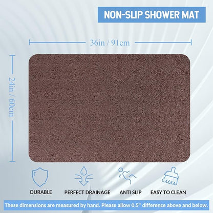 Non-Slip Bathtub Mat, Anti Slip Shower Mat, Fast Drying Bathtub Mats, Foot - Image 2