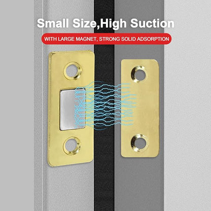 Cabinet Magnetic Catch, 6 Pack Gold Ultra Thin Magnetic Cabinet Door Catch - Image 4