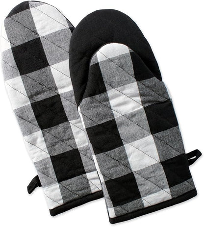 DII Buffalo Check Kitchen Collection, Classic Farmhouse Kitchen Set, Oven Mitt by DII