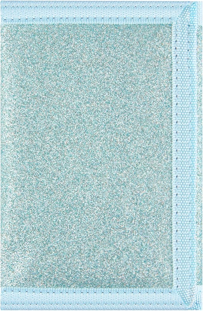 NEICY RFID Blocking Canvas Wallet for Men and Women - Camo Trifold Outdoor Sports Wallets with Magic Sticker for Teen Kids (Blue Bling)