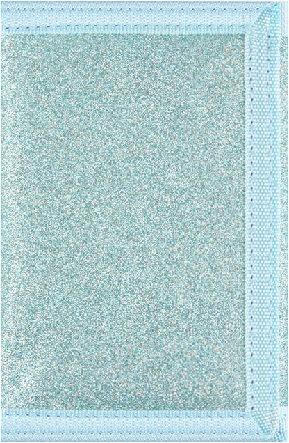 NEICY RFID Blocking Canvas Wallet for Men and Women - Camo Trifold Outdoor Sports Wallets with Magic Sticker for Teen Kids (Blue Bling)