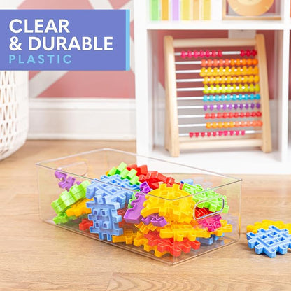 Plastic Food Storage 8 Pack Clear Container Bin - Image 6