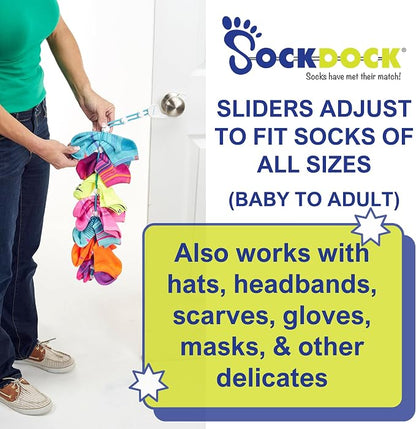 Sock Laundry Solution for Washing Drying & Storing Socks in Pairs, Clip & Hold - Image 6