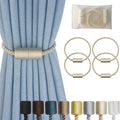Magnetic Curtain Tiebacks 4 Pack Beige Curtain Rope Tieback Curtain Holders for Drapes Modern Tie Backs Decorative Curtain Holdbacks