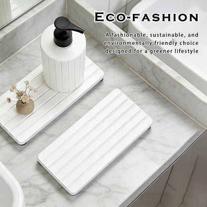 2PCS Stone Drying Tray, Water Absorbing Stone Tray - Image 5