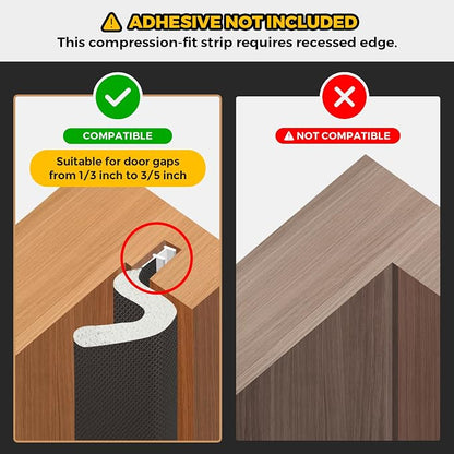Weather Stripping Door Seal Strip Soundproof Q Foam Weather Stripping - Image 2
