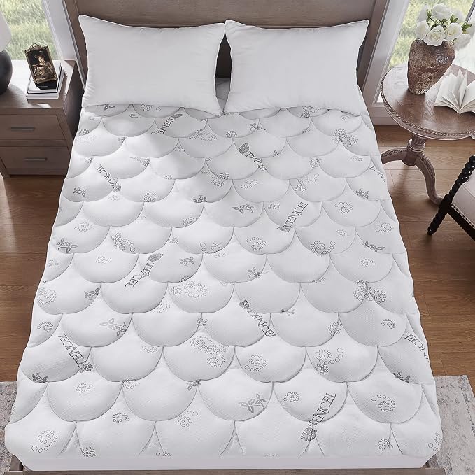 Softhour Padded Topper King Size 40% Tencel Blend Rayon from Bamboo and - Image 6