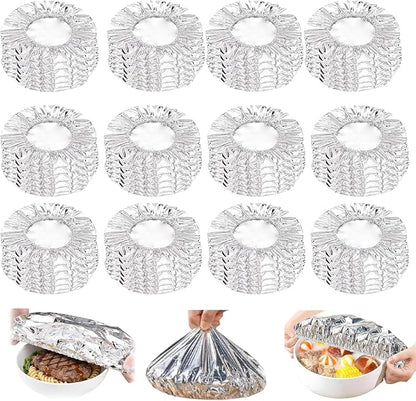 2026 New Reusable Aluminum Foil Food Covers, Pop Up Tin Foil Food Insulation by Asilumi