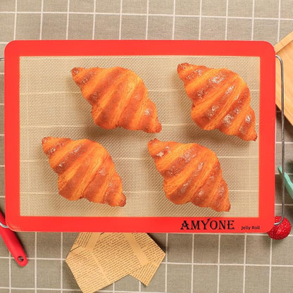 AMYONE Silicone Baking Mat for Jelly Roll Pan, Non-Stick Silicone Baking Sheet - Image 4