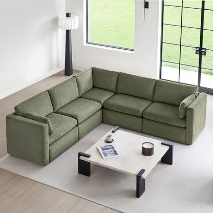 CHITA Oversized Modular Sectional Sofa Set, FSC Certified Extra Large 5 Seat V by CHITALIVING