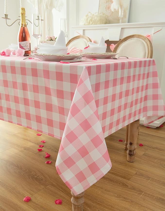 Waterproof Checkered Tablecloth Fabric - Image 3