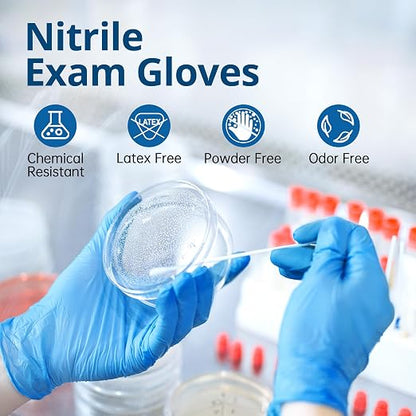 Disposable Nitrile Exam Gloves, Nitrile Gloves Disposable Latex Free, Medical - Image 2