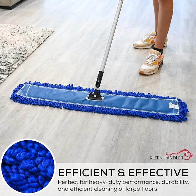 KLEEN HANDLER 18 Inch Microfiber Dust Mop, Large Washable Commercial Mop Head - Image 7