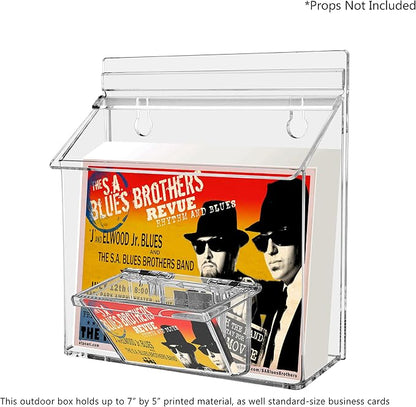 Marketing Holders Outdoor Brochure Holder Holds 7.5" x 5.5" Advertising - Image 4