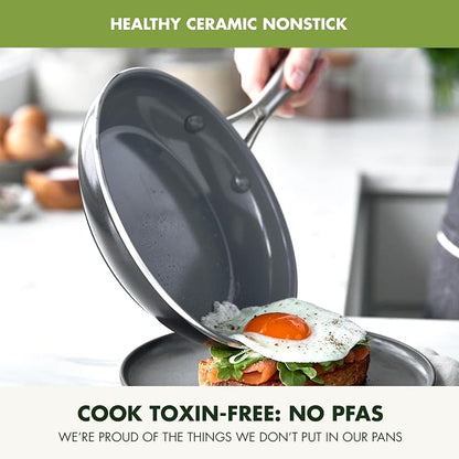 GreenPan Swift Healthy Ceramic Nonstick, Stainless Steel Handles, Dishwasher - Image 2