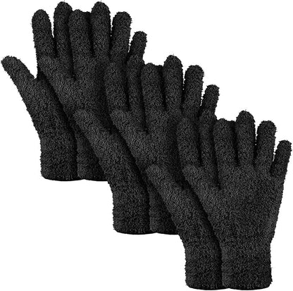 Patelai 3 Pairs Microfiber Plant Dusting Gloves Leaf Cleaning Gloves by Patelai