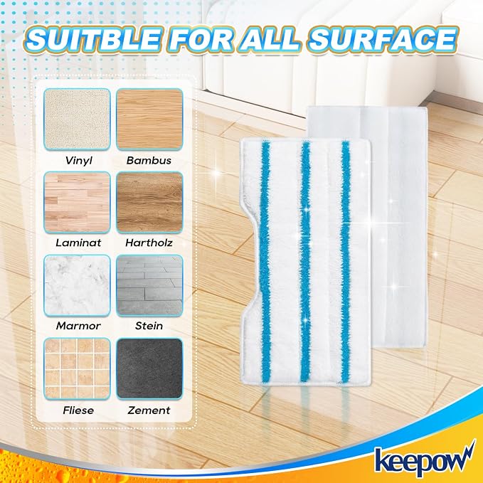 KEEPOW Reusable Mop Replacement Pads Compatible - Image 5