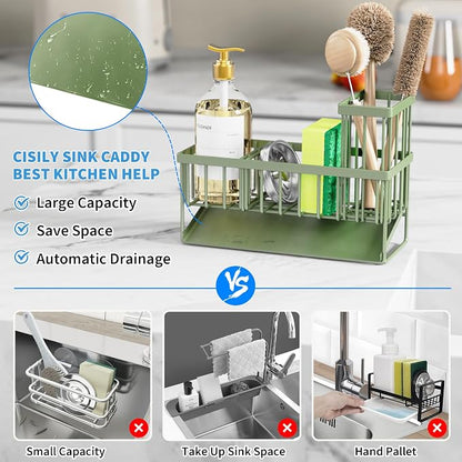 Cisily Kitchen Sink Caddy, Sponge Holder - Image 2