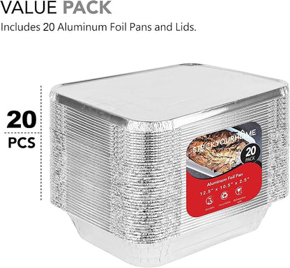Stock Your Home Foil Pans with Lids - Image 3