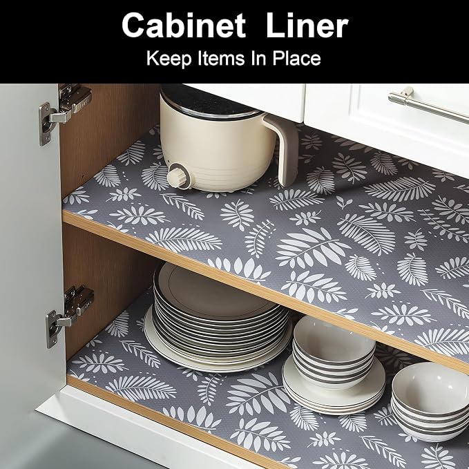 Cooyes Shelf Liners for Kitchen Cabinets Waterproof & Oil-Proof Kitchen - Image 3