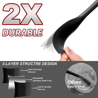 Anaeat 4 Piece Silicone Spatula Set - Image 4