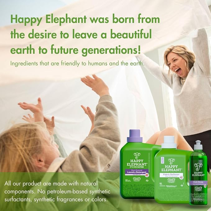 Happy Elephant Laundry Detergent, Ultra Concentrated Washing Machine Laundry - Image 7
