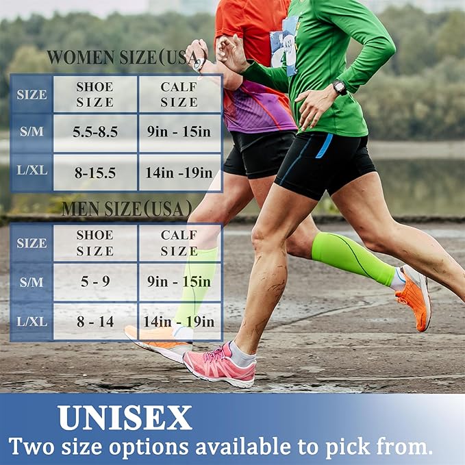 CHARMKING Compression Socks for Women & Men Circulation (3 Pairs) 15-20 mmHg is Best Support for Athletic Running Cycling