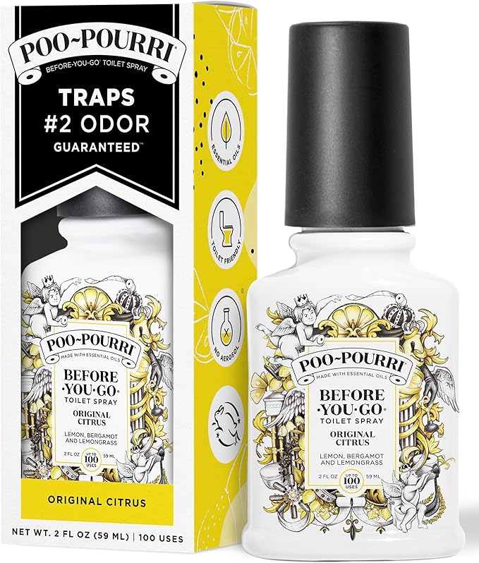 Poo-Pourri Before-You-Go Toilet Spray, Original Citrus, 2 Fl Oz, Bathroom Odor by %7EPourri
