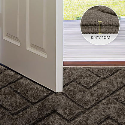hicorfe Front Door Mat Outside Entrance, Stain and Fade Resistant, Non Slip - Image 4