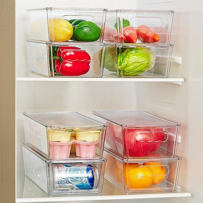 Vtopmart 4pcs Clear Organizers and Storage Bins - Image 3