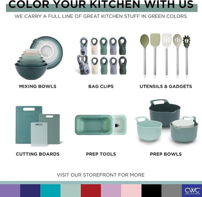 COOK WITH COLOR Silicone Cooking Utensils, Kitchen Utensil Set, Cooking Utensils - Image 9