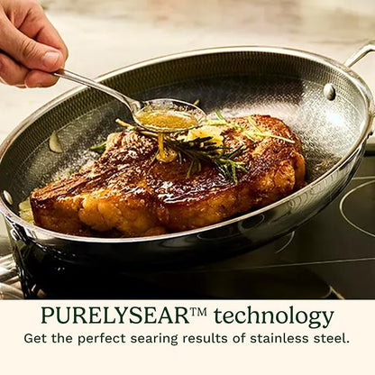 Cuisinart FusionPlus Hybrid Stainless Steel Cookware, 5-Quart Sauté Pan - Image 3