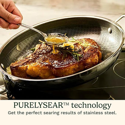 Cuisinart FusionPlus Hybrid Stainless Steel Cookware, 12-Inch Everyday Pan - Image 3