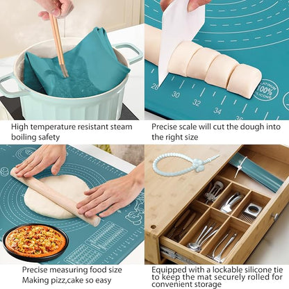 Silicone Pastry Mat 28" x 20" Extra Thick Non Stick Baking Mat - Image 5
