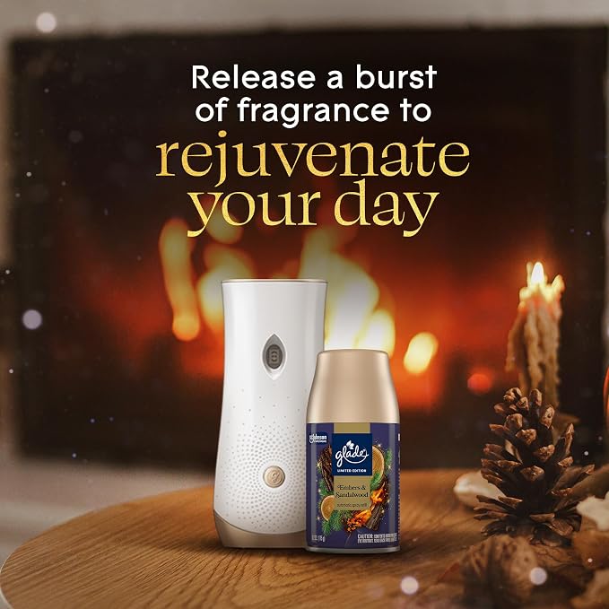 Glade Automatic Spray Refill, Embers & Sandalwood, Scented Air Freshener - Image 5