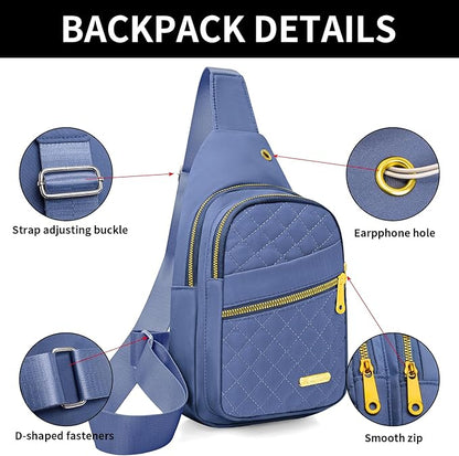 Small Sling Bag For Women Men Casual Crossbody Sling Backpack