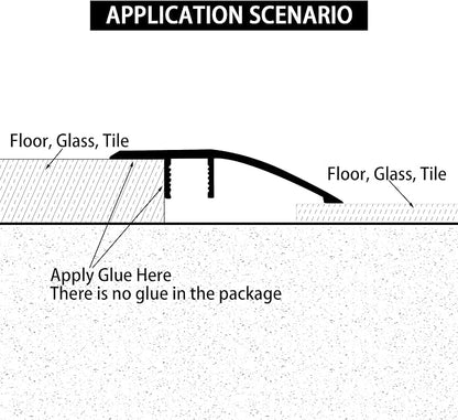 Gaahing Aluminum Floor Transition Threshold Strip, Bridge The Height Gap - Image 9