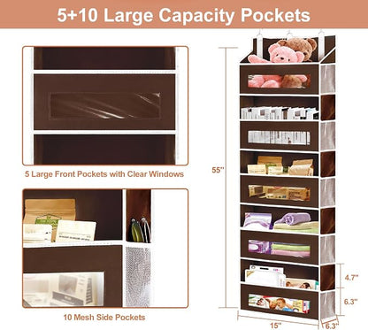 2 Packs 5-Tier Over the Door Storage Organizer - Image 2