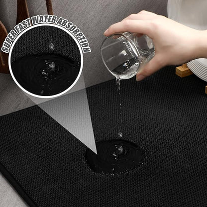 Hushee 2 Pack Extra Large Dish Drying Mat Microfiber Absorbent Dish Drying Pad - Image 3