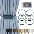 Magnetic Curtain Tiebacks 6 Pack Blue Curtain Rope Tieback Curtain Holders for Drapes Modern Tie Backs Decorative Curtain Holdbacks