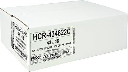 Aluf Plastics High Density Trash Bags, 56 Gallon, 22 Micron, - Image 2