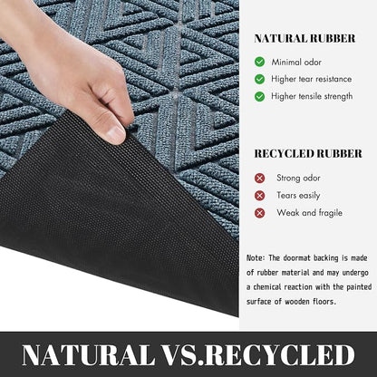 Yimobra Large Door Mat 36x24, All-Weather Waterproof Non-Slip Welcome Matt - Image 3