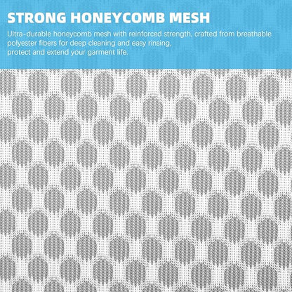 6-Pack Honeycomb Mesh Laundry Bags for Delicates - 12x16 Inches Medium Washing Bags for Bras, Lingerie, Socks, Baby Clothes - Gentle Wash Protection with Zipper Closure (6 Medium)