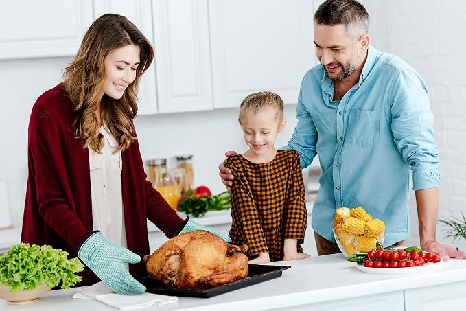 KITCHEN PERFECTION S Silicone Smoker Oven Gloves -Extreme Heat Resistant BBQ - Image 5