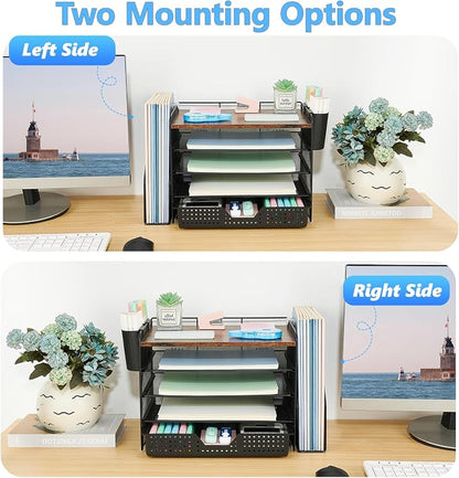 OPNICE Desk Organizer, 5-Tier Paper File Organizer - Image 5