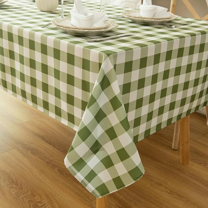 Waterproof Plaid Tablecloth Fabric - Image 8