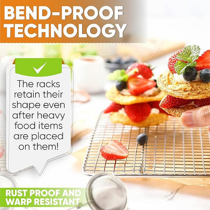 Spring Chef 10 x 15 Inch Stainless Steel Cooling Rack - Image 6