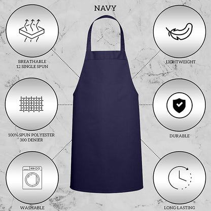 GREEN LIFESTYLE 120 Pack Professional Chef Apron– Grilling Aprons - Image 3
