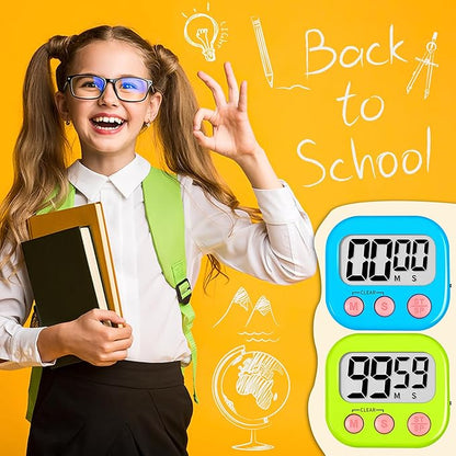 ZILLEEN Classroom Timer for Kids Teachers 12 Pack Digital Tmers - Image 6